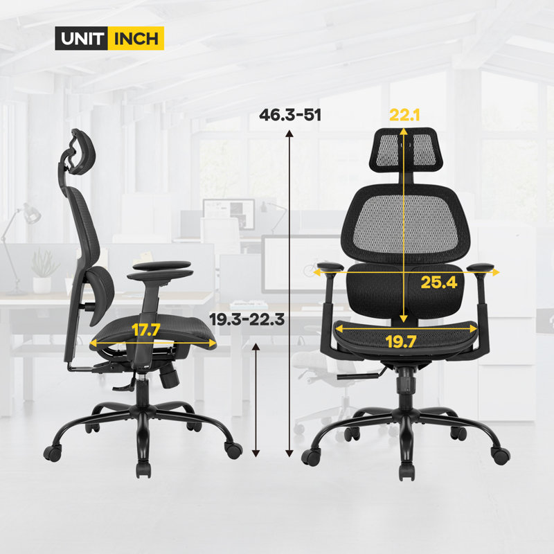 Inbox Zero Ergonomic Mesh Task Chair & Reviews Wayfair